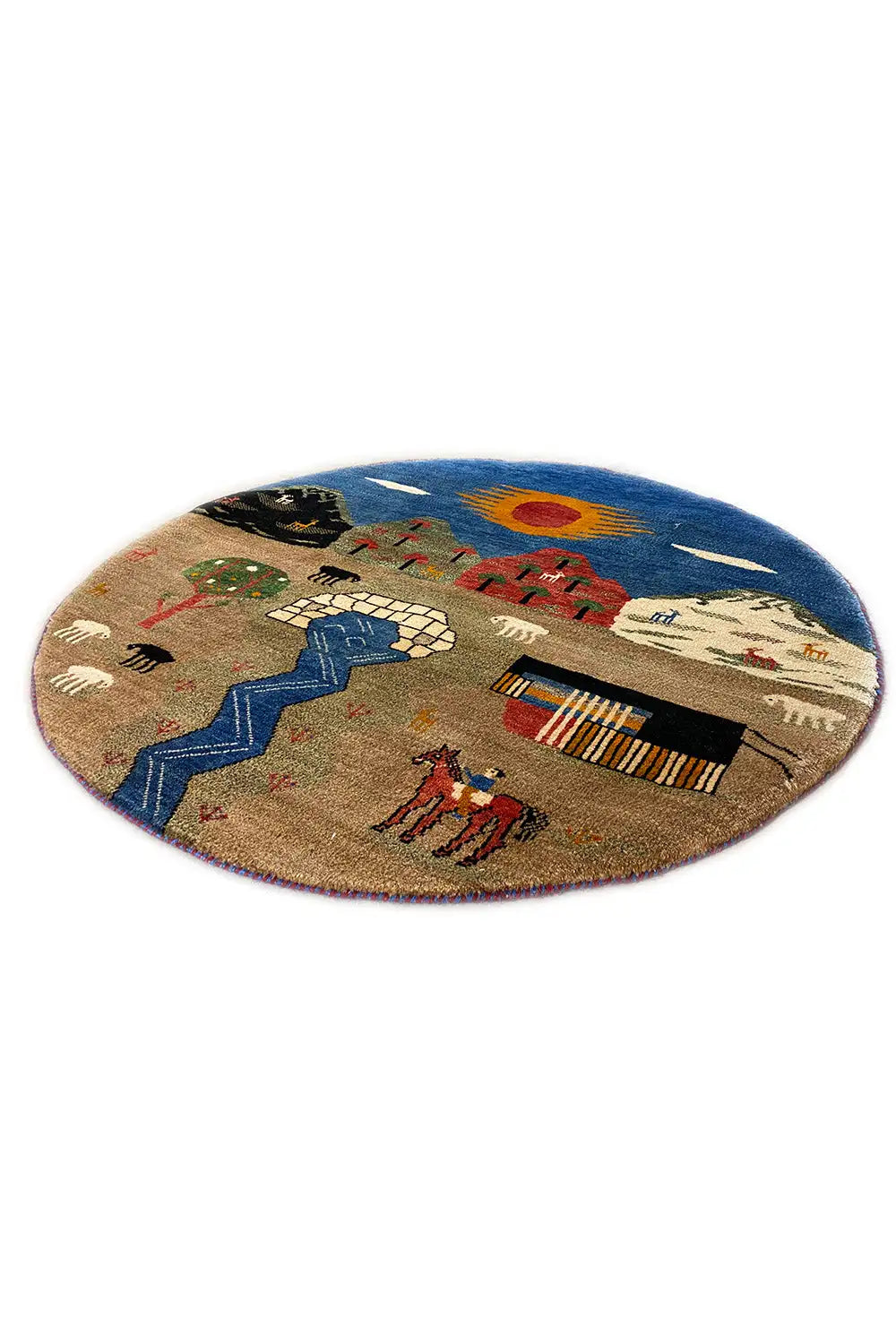  Gabbeh - (103x103 cm) - Premium Gabbeh from German Carpet Shop - Just €450! Shop now at German Carpet Shop