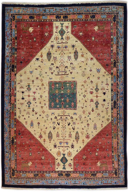  Qashqai Exklusiv Teppich - 303883 (318x249 cm) - Premium Teppich from German Carpet Shop - Just €4950! Shop now at German Carpet Shop