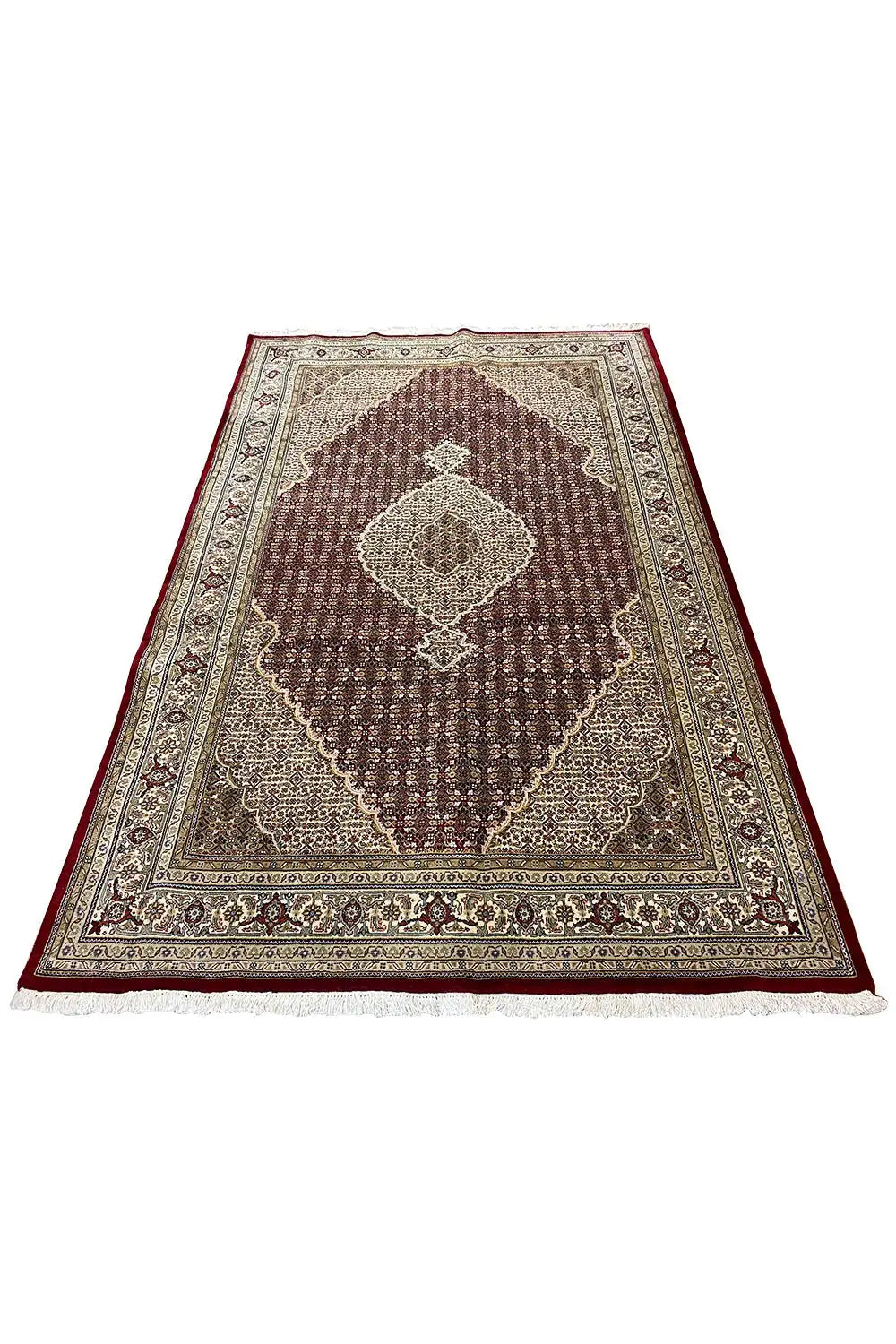  Indo Täbriz Teppich - 31447 (301x200 cm) - Premium Mahi from German Carpet Shop - Just €1500! Shop now at German Carpet Shop