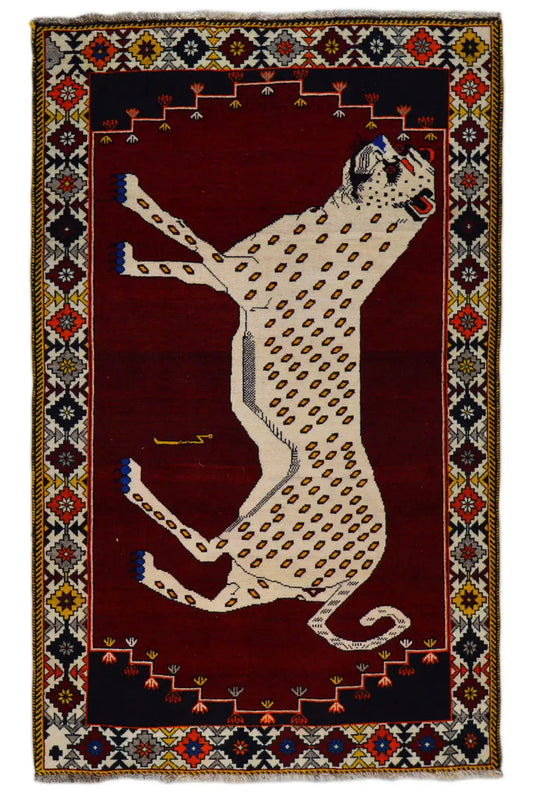  Löwen Gabbeh - 3548955845 (193x125 cm) - Premium Löwen Gabbeh from German Carpet Shop - Just €580! Shop now at German Carpet Shop