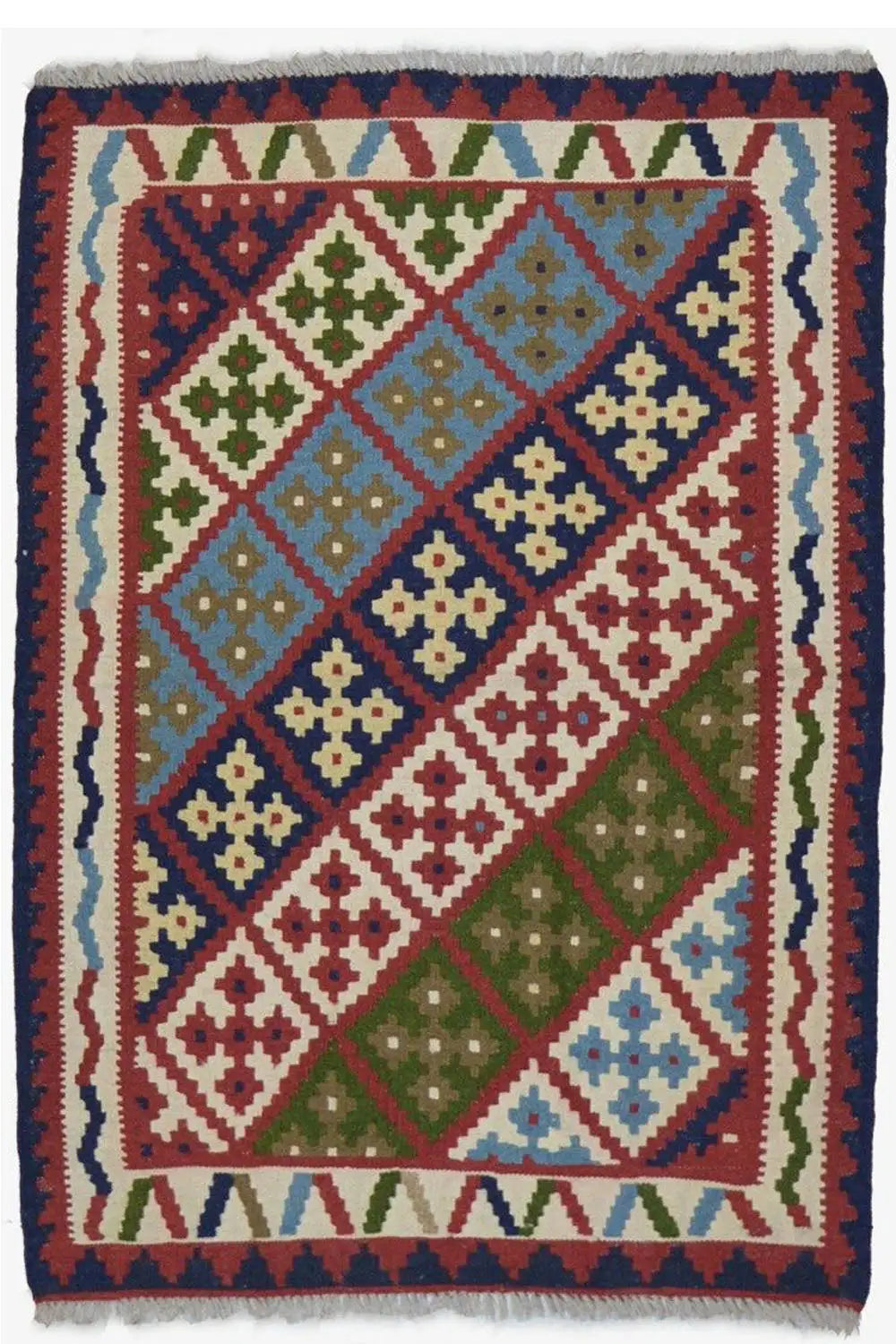 Kilim Qashqai - Multicolor 11PL 145x101 cm - German Carpet Shop