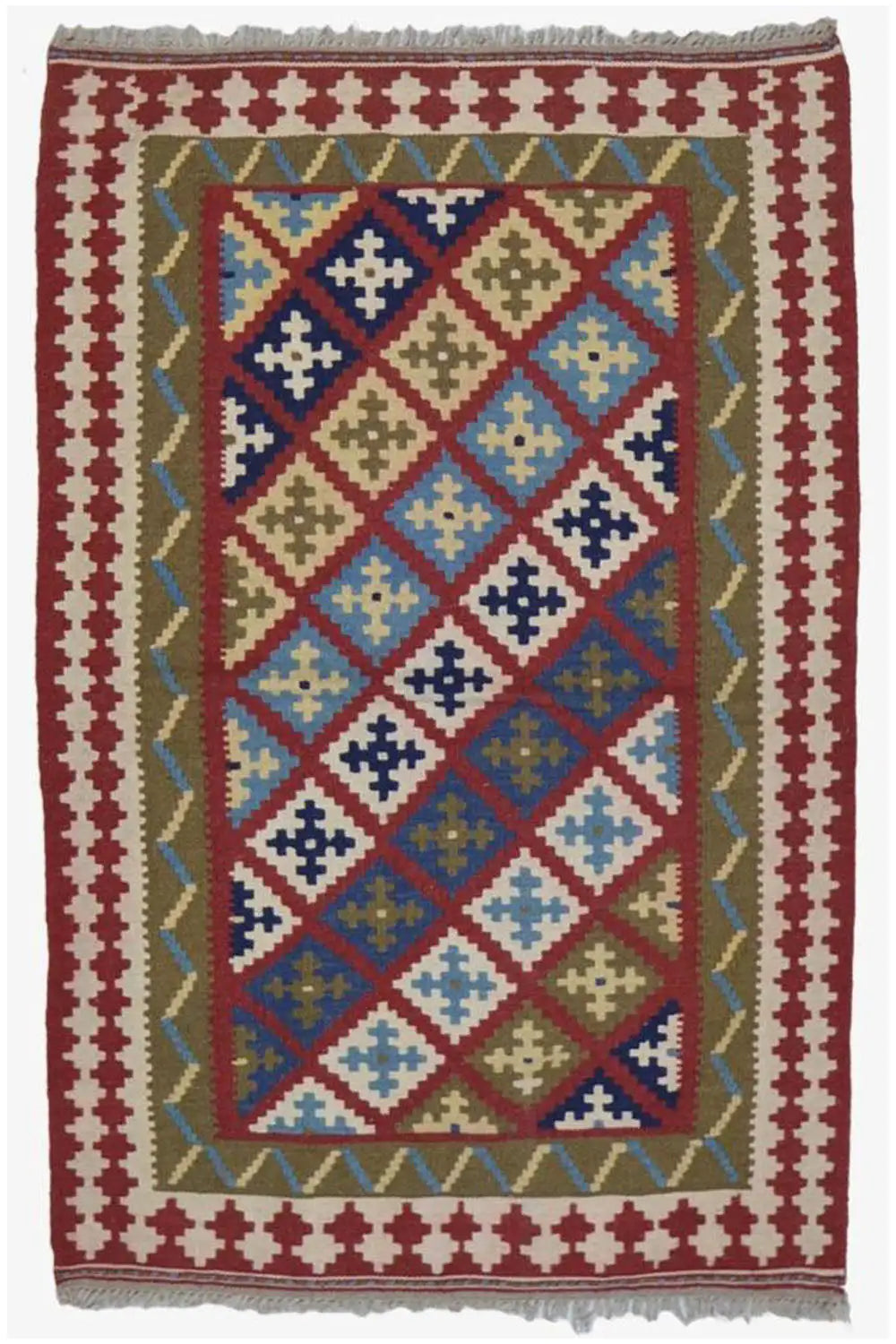 Kilim Qashqai - Multicolor 13PL 148x98 cm - German Carpet Shop