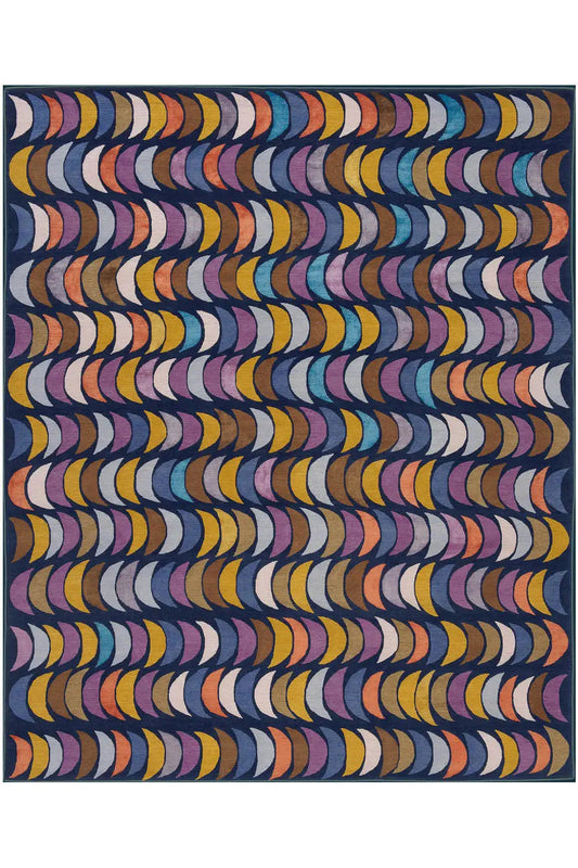 Designer Rug by Julia Stefan - Blue Harvest (255x310 cm) - German Carpet Shop