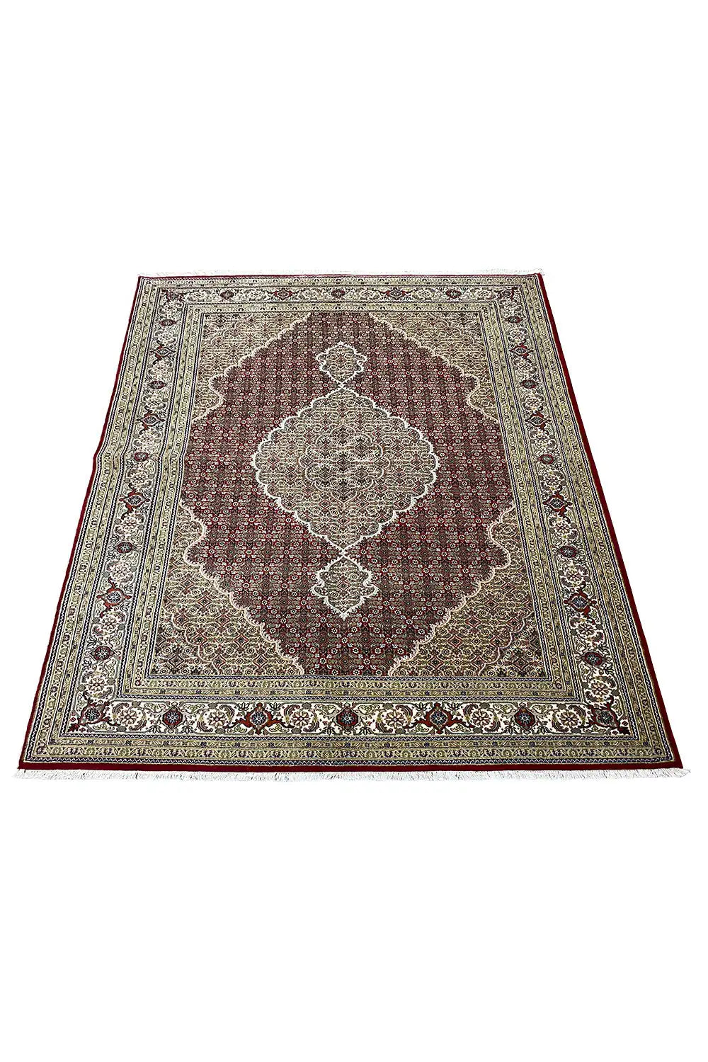  Indo Täbriz Teppich - 519389 (248x172 cm) - Premium Mahi from German Carpet Shop - Just €990! Shop now at German Carpet Shop