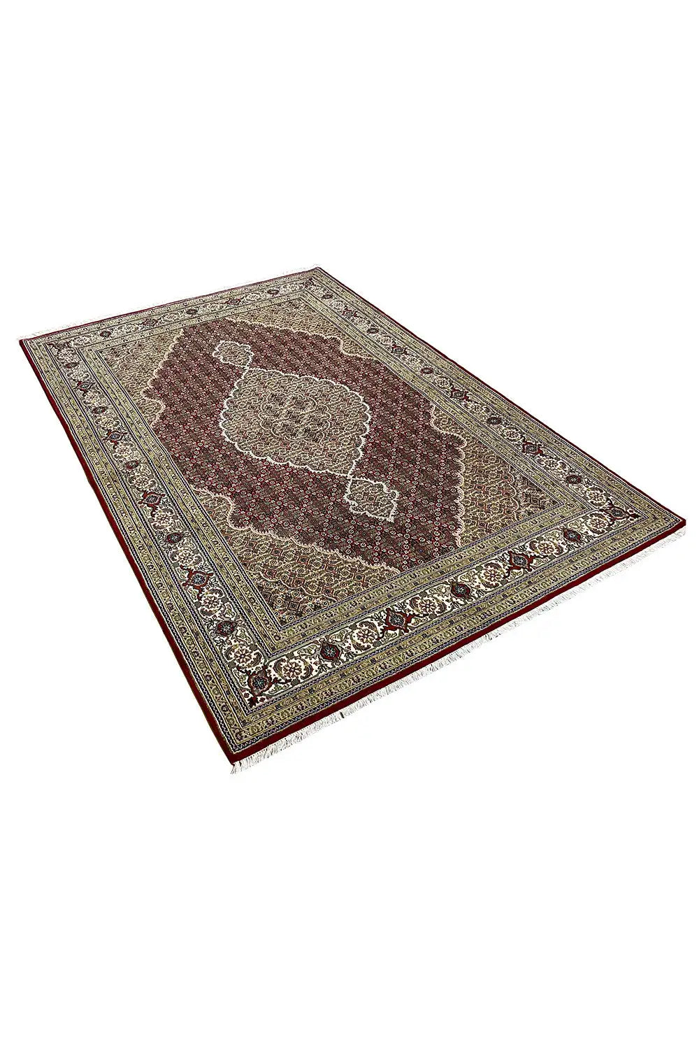  Indo Täbriz Teppich - 519389 (248x172 cm) - Premium Mahi from German Carpet Shop - Just €990! Shop now at German Carpet Shop