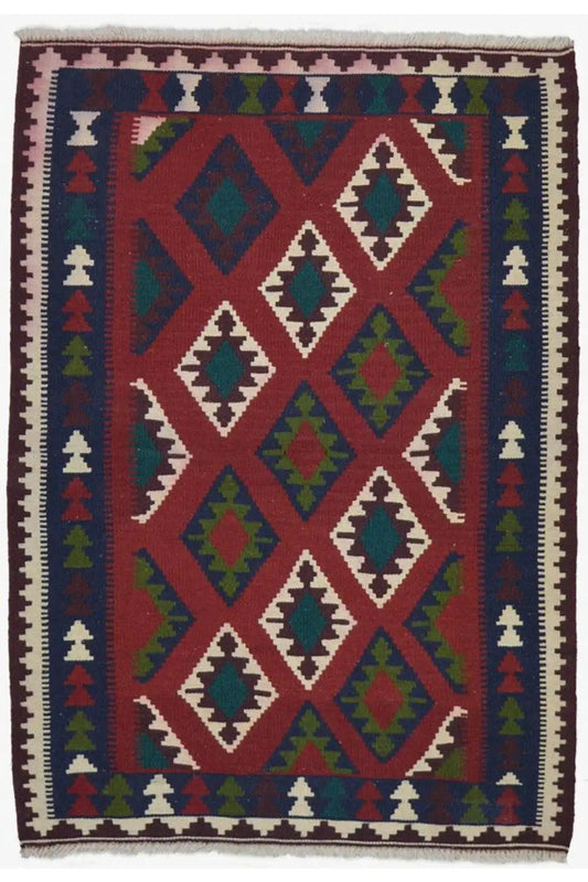 Kilim Qashqai - Multicolor 20PL 150x105 cm - German Carpet Shop