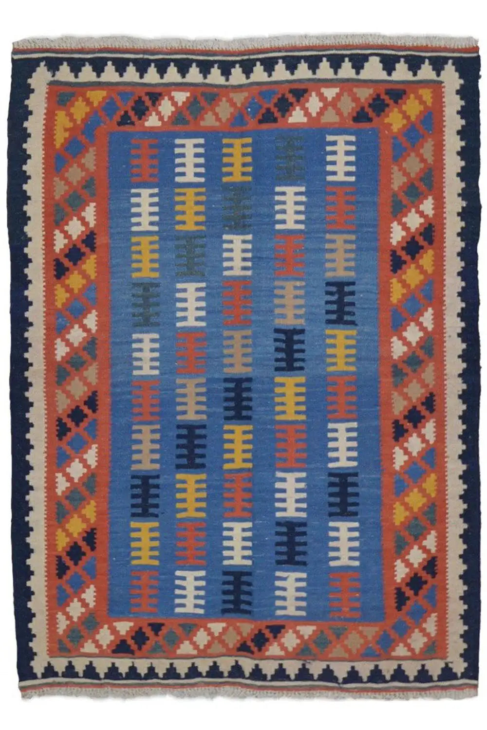 Kilim Qashqai - Multicolor 802427 142x105 cm - German Carpet Shop