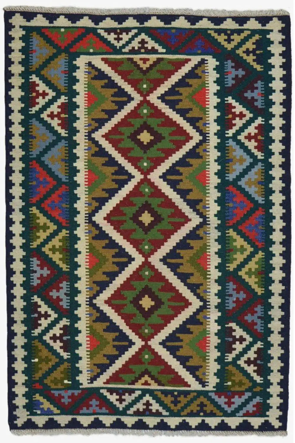 Kilim Qashqai - Multicolor 9500613 151x103 cm - German Carpet Shop