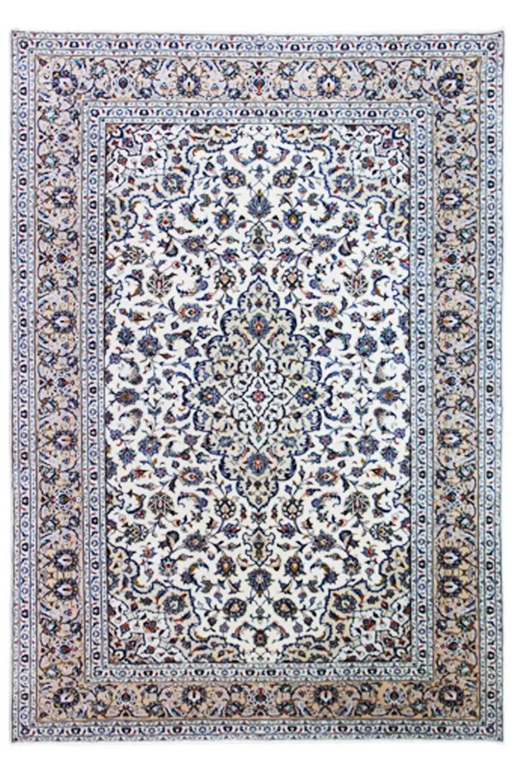 Keshan - Beige (364x258 cm) - German Carpet Shop