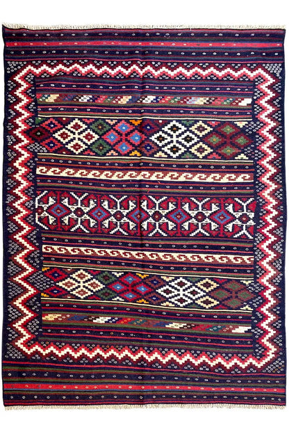  Kilim Sirjan - (230x148 cm) - Premium Kelim from German Carpet Shop - Just €365! Shop now at German Carpet Shop