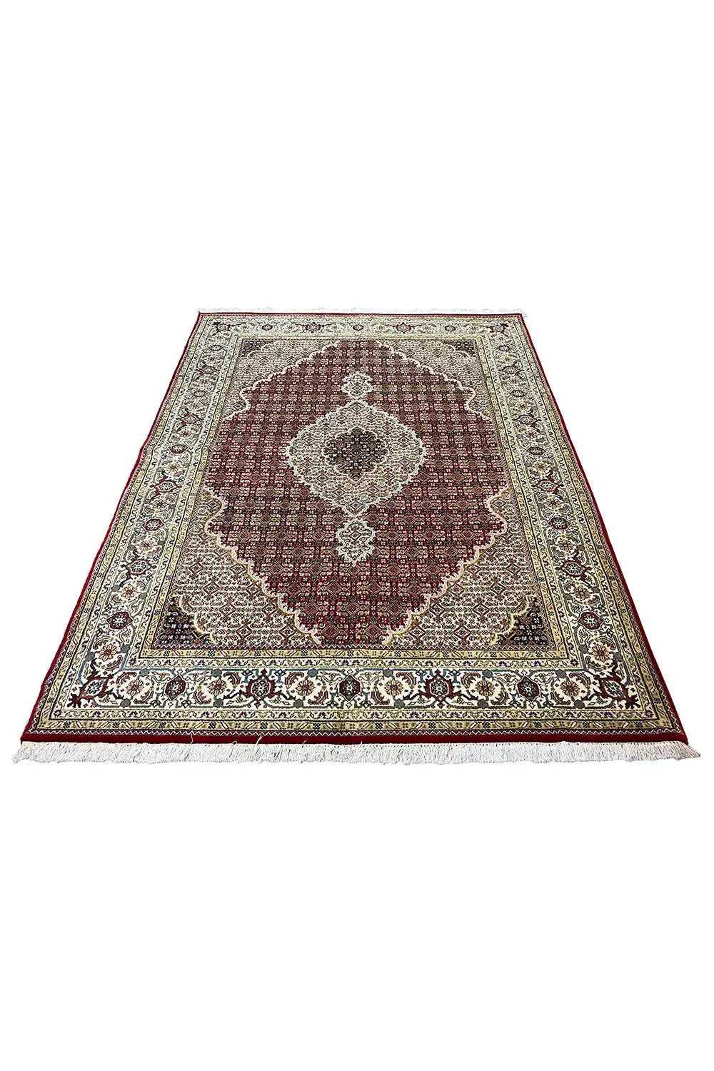  Indo Täbriz Teppich - 819405 (237x166 cm) - Premium Mahi from German Carpet Shop - Just €800! Shop now at German Carpet Shop