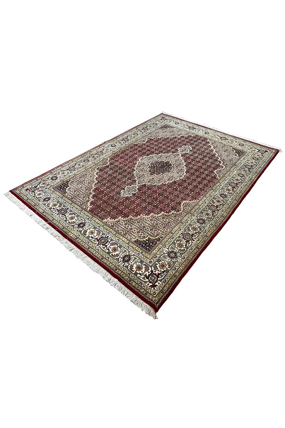  Indo Täbriz Teppich - 819405 (237x166 cm) - Premium Mahi from German Carpet Shop - Just €800! Shop now at German Carpet Shop