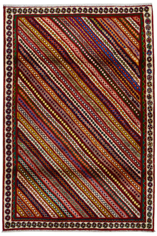 Gabbeh - Striped (171x112 cm) - German Carpet Shop