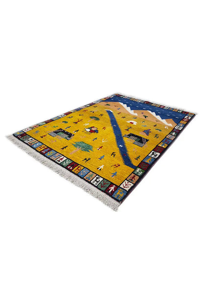  Gabbeh - Lori (143x103 cm) - Premium Teppich from German Carpet Shop - Just €500! Shop now at German Carpet Shop