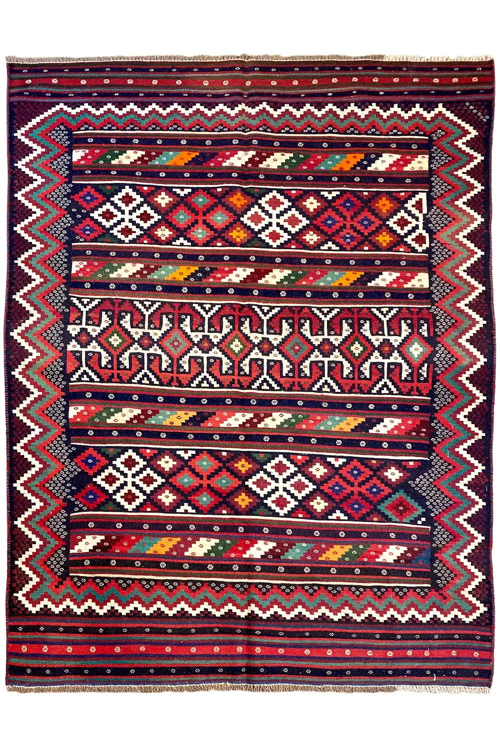 Kelim - Sirjan (239x158 cm) - German Carpet Shop