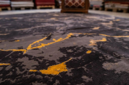 Designer Rug by Pascal Walter - Marble Black (307x253 cm) - German Carpet Shop