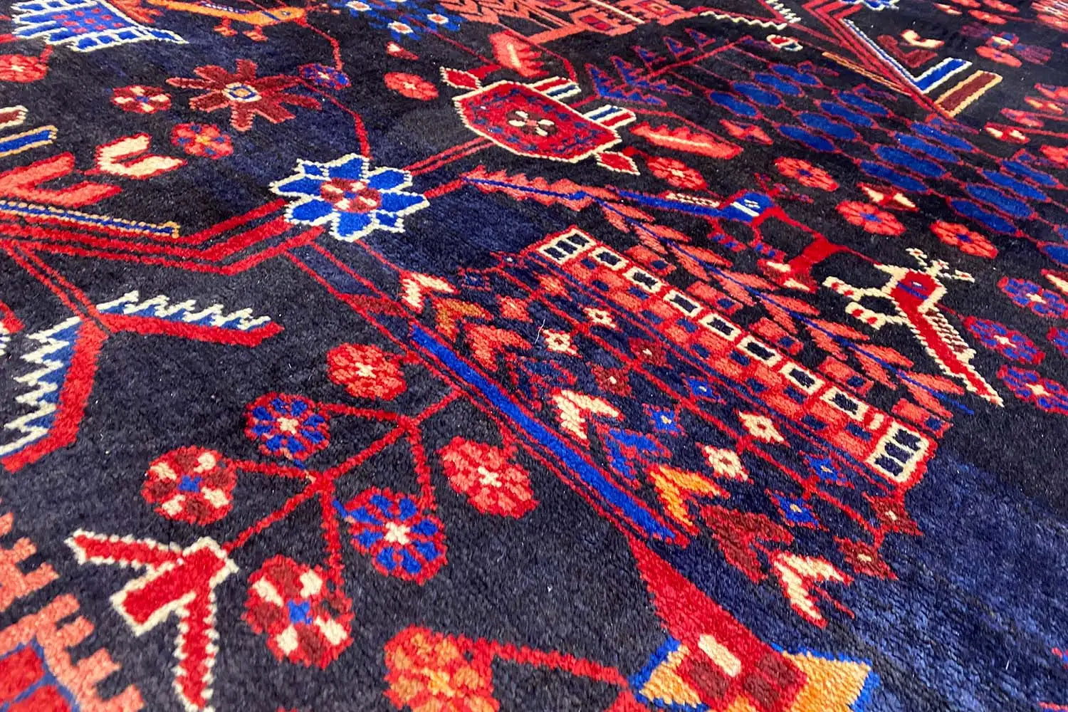 Hamadan Läufer - 8968693 (394x114cm) - German Carpet Shop