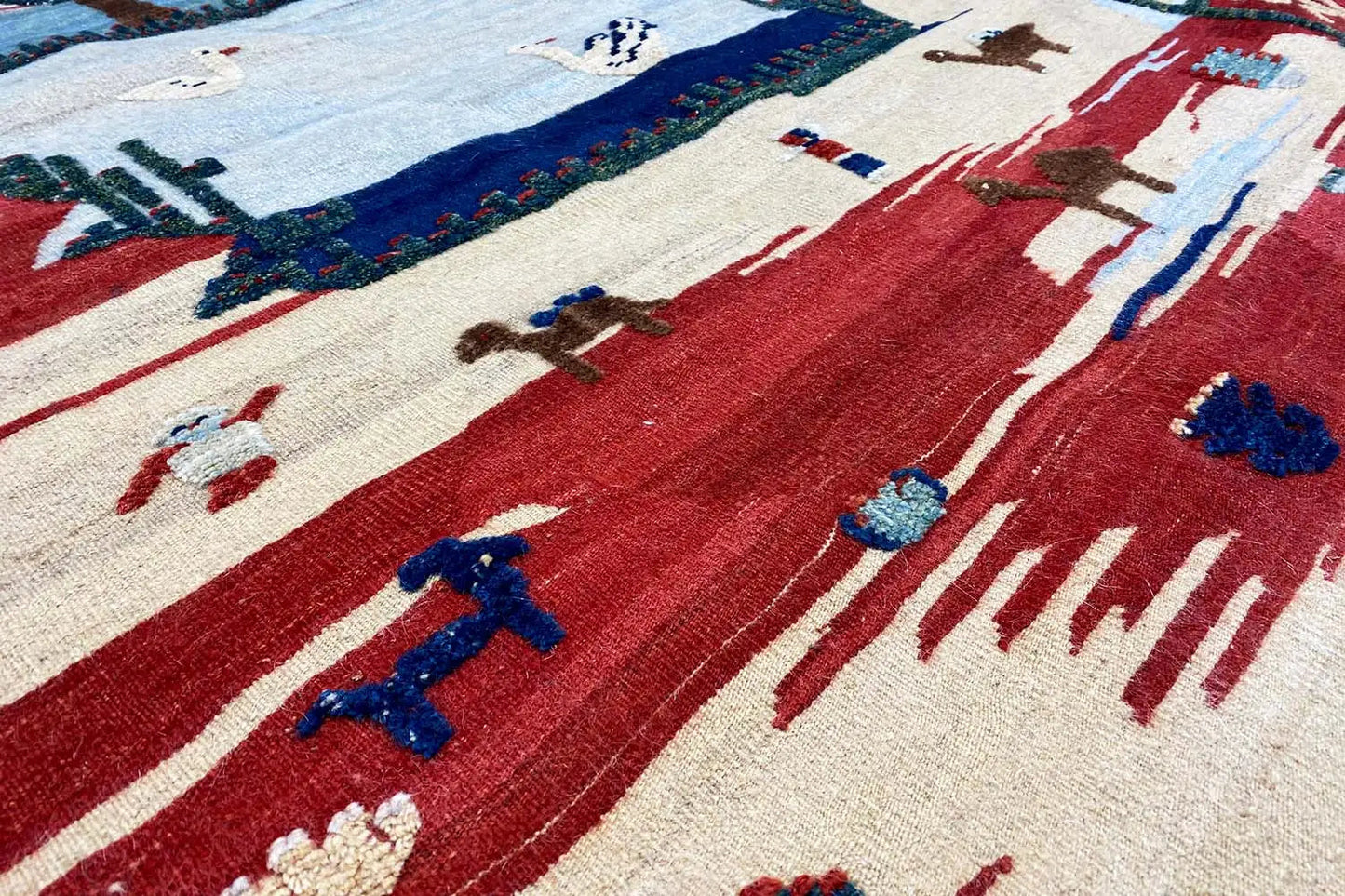  Kilim Qashqai  - 700085 (205x151 cm) - Premium Kelim from German Carpet Shop - Just €449! Shop now at German Carpet Shop