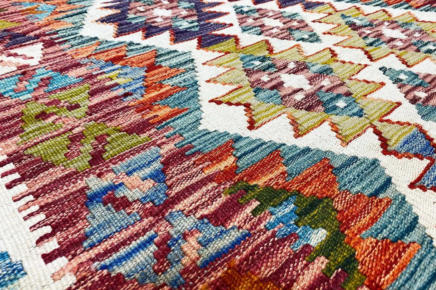 Kelim Afghan - (142x98cm) - German Carpet Shop