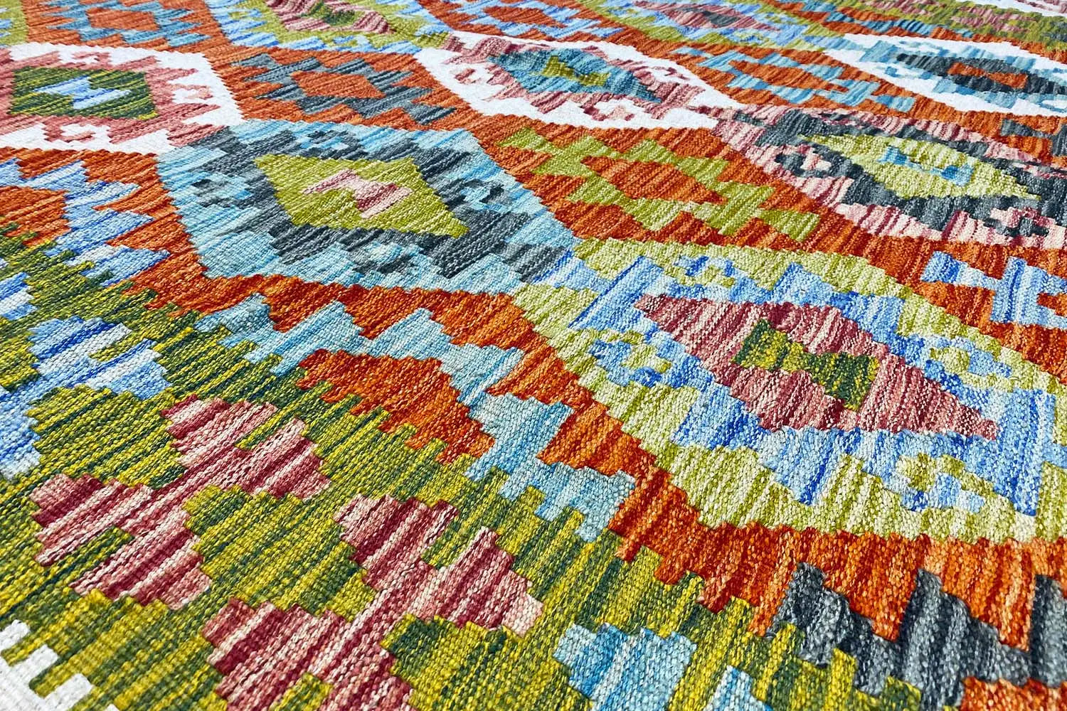 Kelim Afghan - (200x150cm) - German Carpet Shop