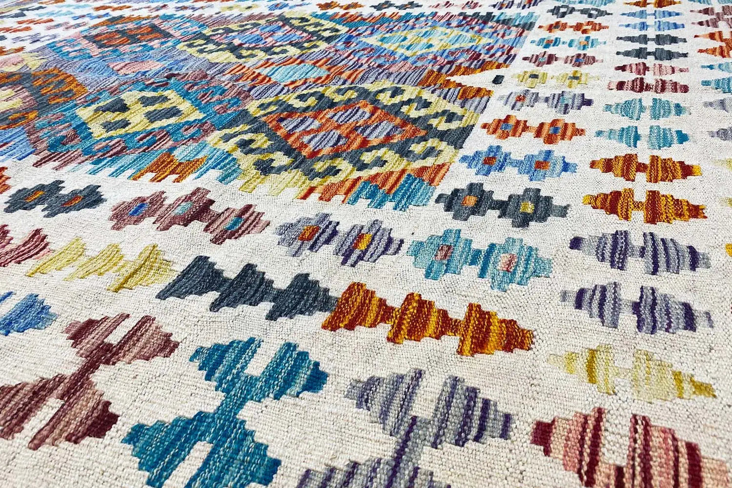 Kelim Afghan - (196x146cm) - German Carpet Shop