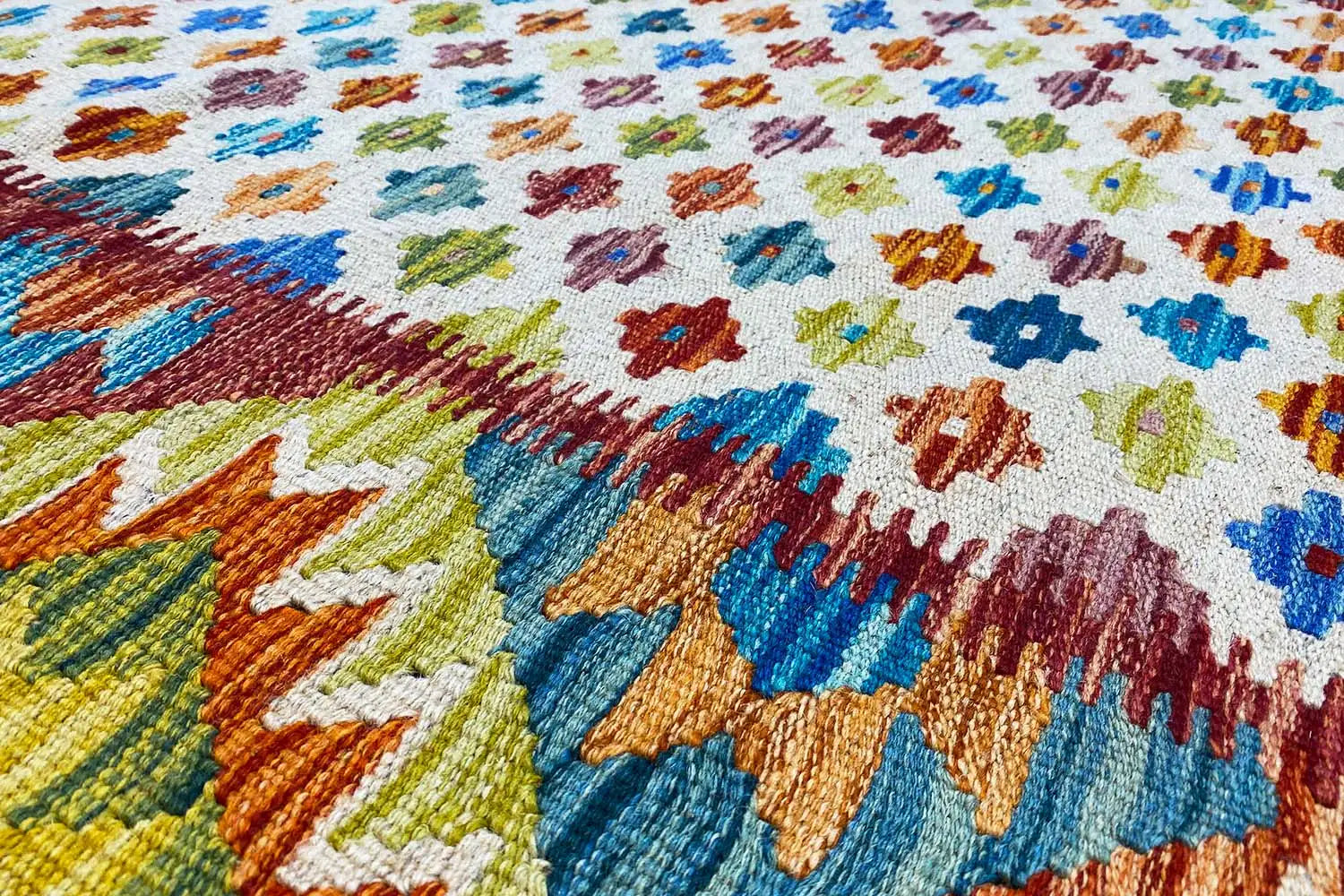 Kelim Afghan - (202x147cm) - German Carpet Shop