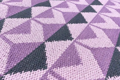 Moderner Kelim - Samak 05 Violet - German Carpet Shop