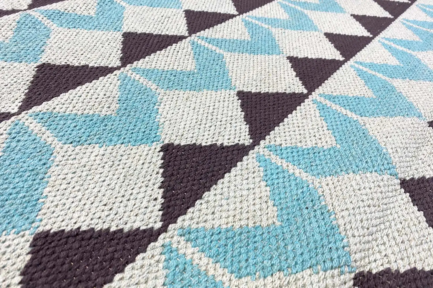 Moderner Kelim - Samak 05 Blue - German Carpet Shop