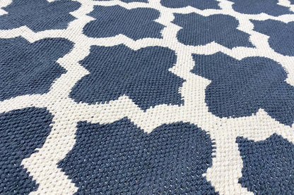 Moderner Kelim - Samak 03 Black - German Carpet Shop