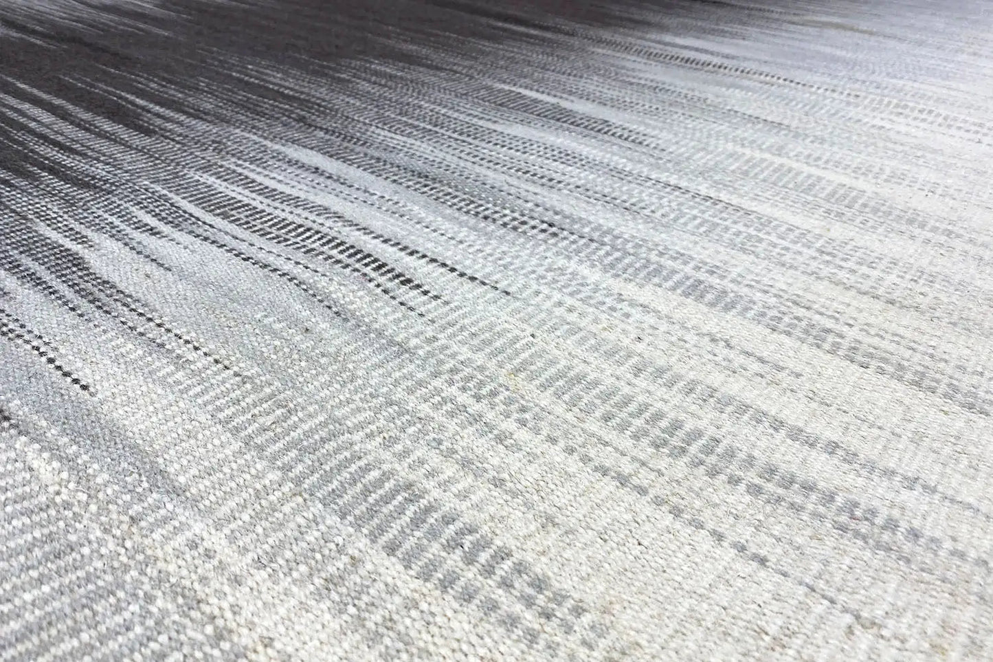 Grau Kelim Teppich - 160x230 cm - German Carpet Shop