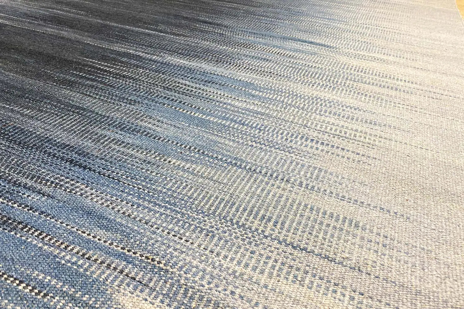 Blau Kelim Dhurrie Teppich 160x230 cm - German Carpet Shop