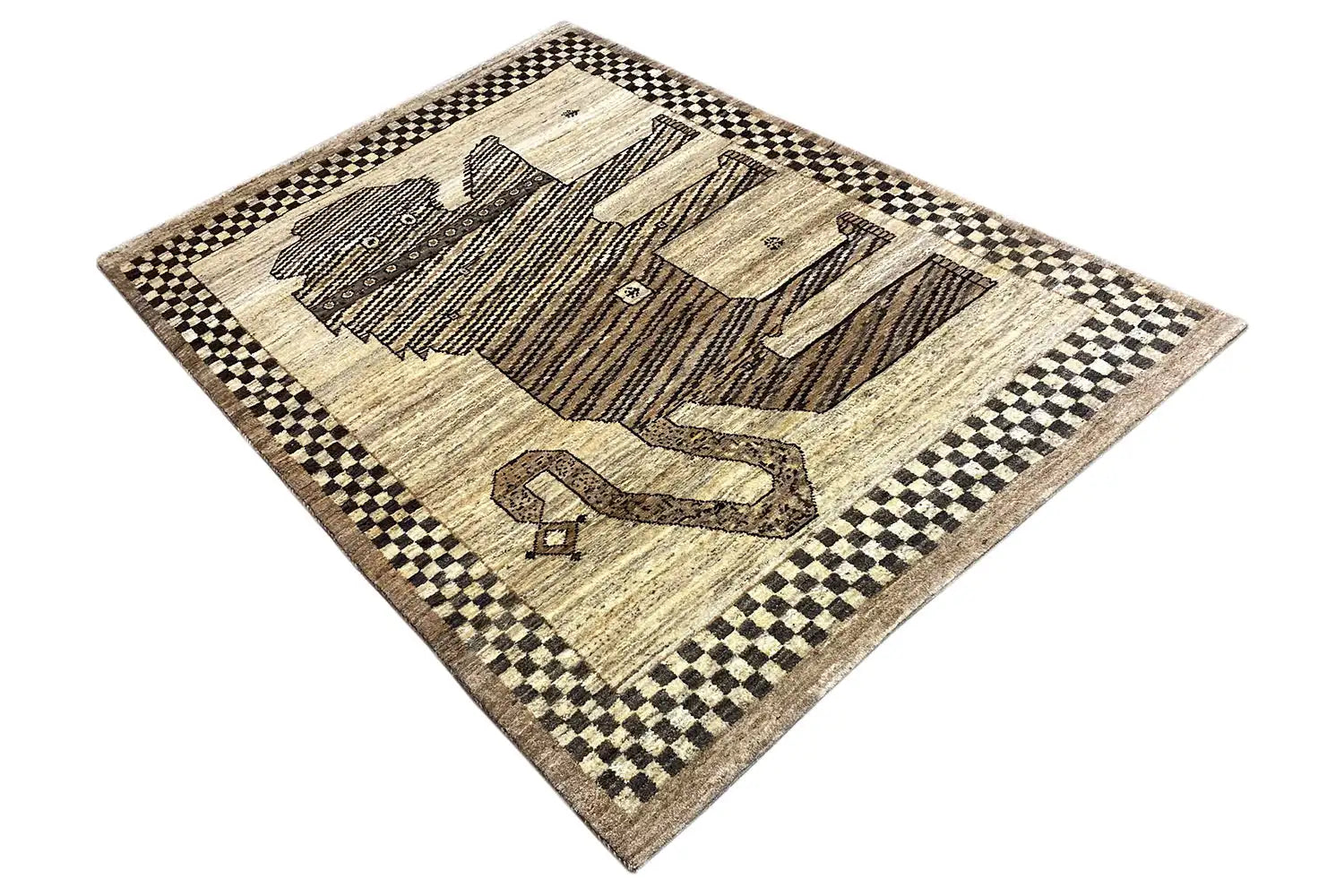 Löwen Gabbeh (179x122 cm) - German Carpet Shop