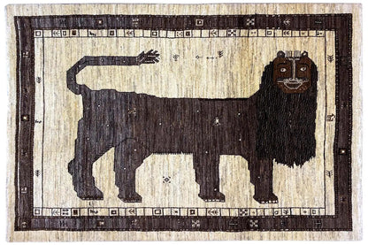 Löwen Gabbeh - 9701340 (184x122 cm) - German Carpet Shop