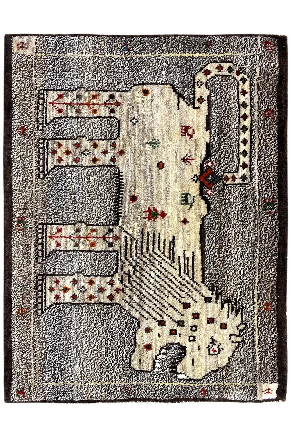 Löwen Gabbeh (93x66 cm) - German Carpet Shop