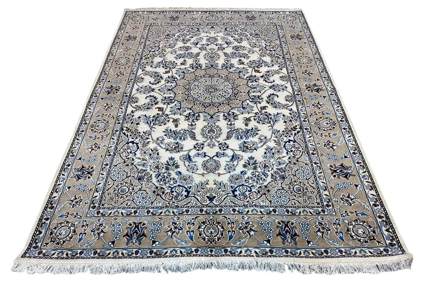 Indo Nain Teppich - Beige (249x174 cm) - German Carpet Shop