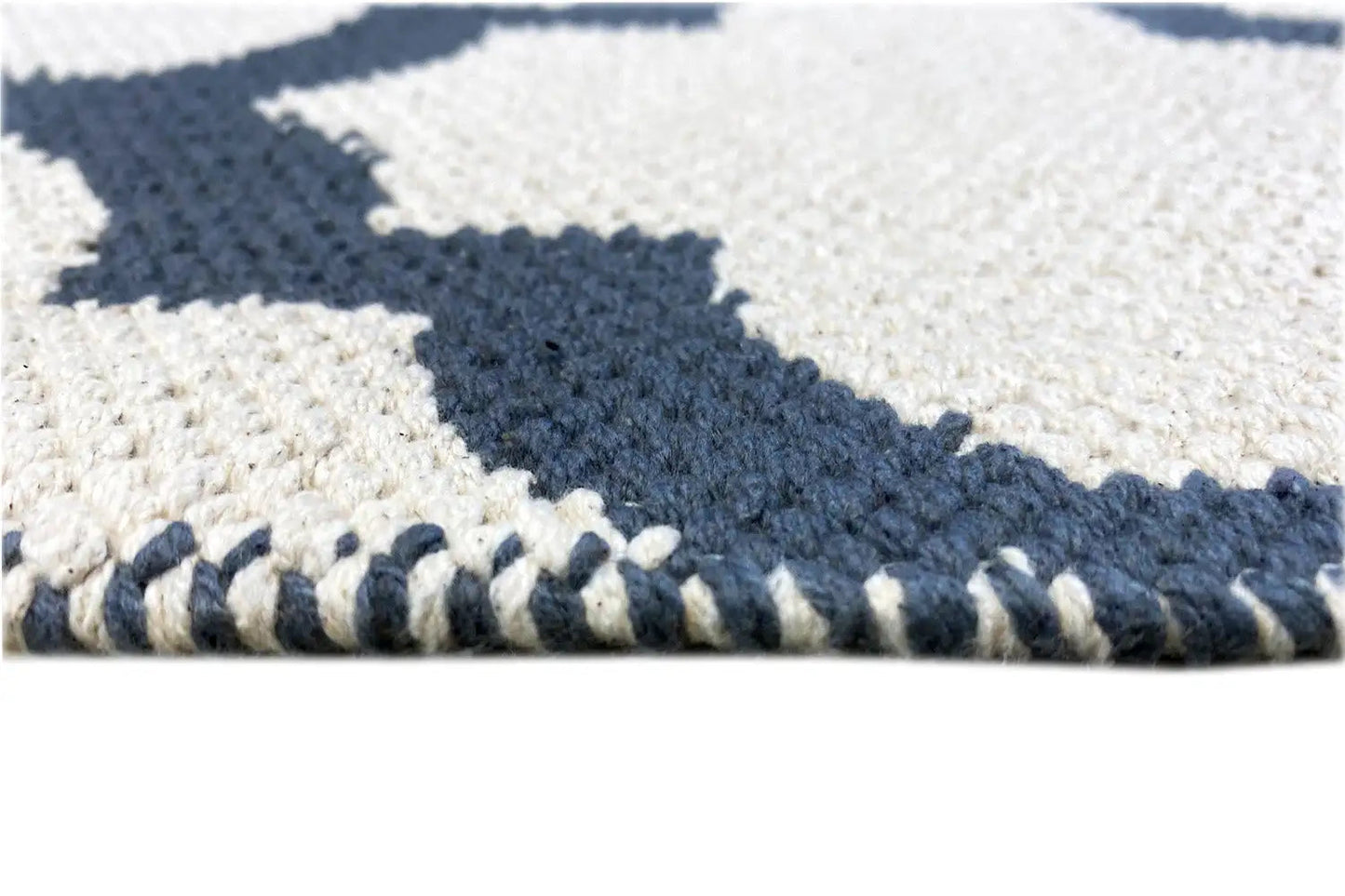 Moderner Kelim - Samak 03 Black - German Carpet Shop