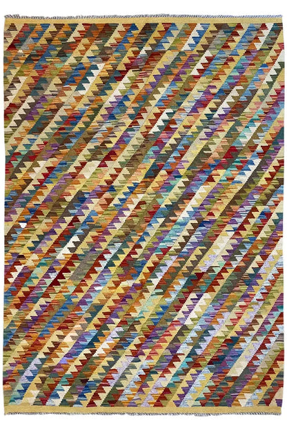  Kelim Afghan- 4215060 (198x131 cm) - Premium Kelim from German Carpet Shop - Just €194! Shop now at German Carpet Shop