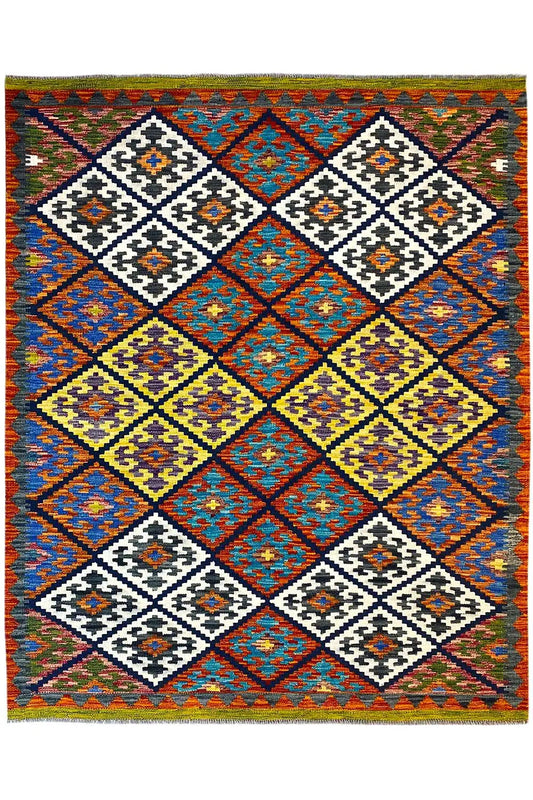 Kelim Afghan - (202x152cm) - German Carpet Shop