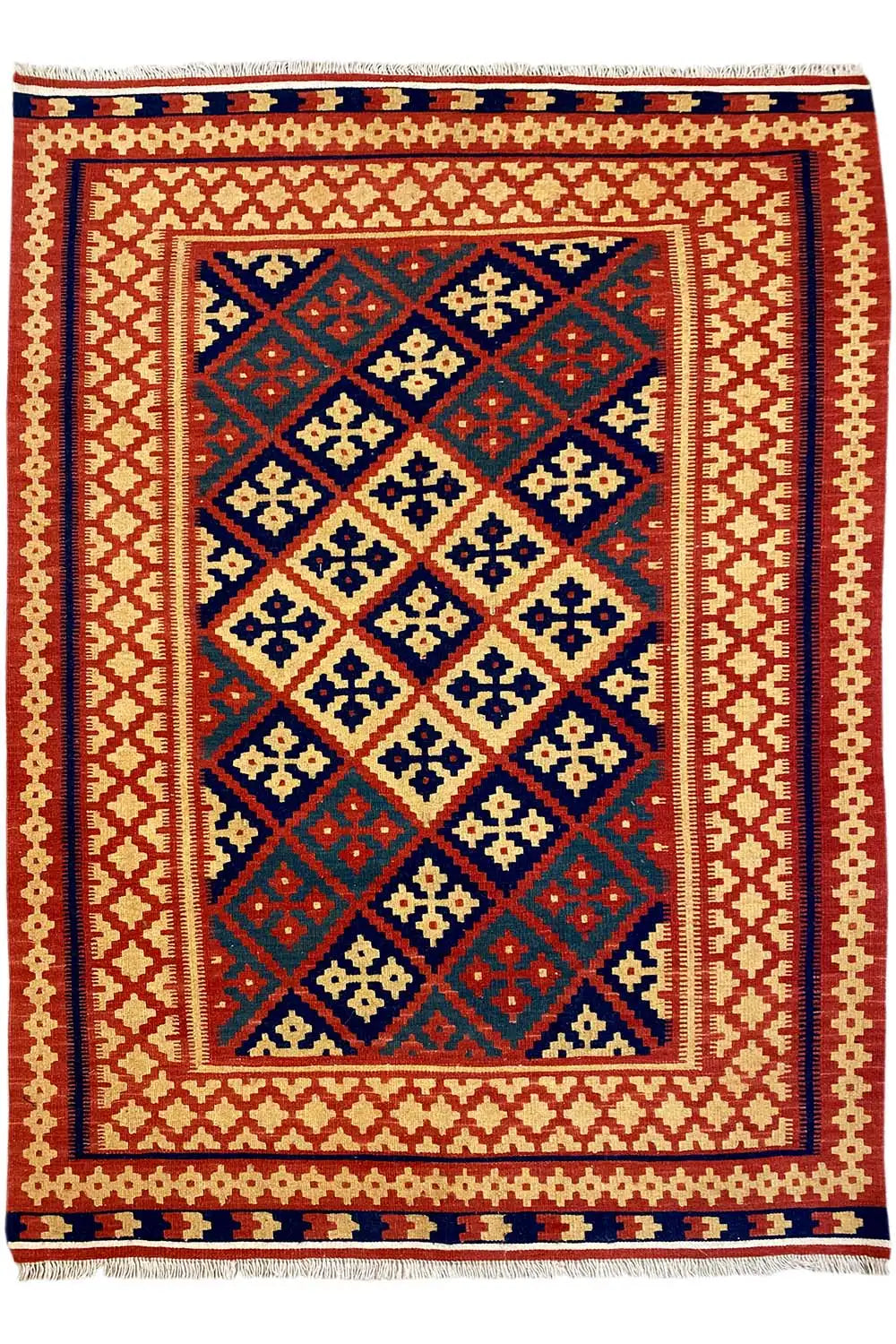 Kilim Qashqai  - 301882 (185x123 cm) - Premium Kelim from German Carpet Shop - Just €199! Shop now at German Carpet Shop
