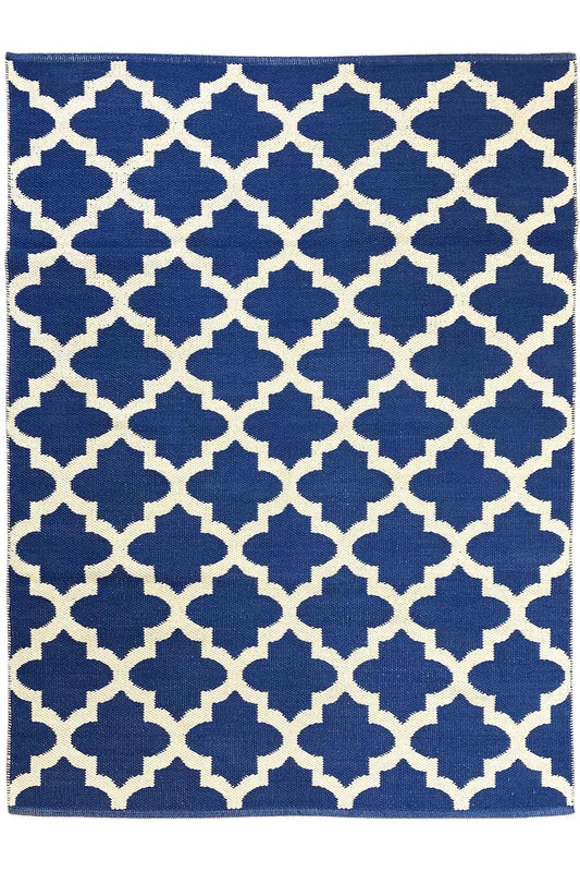 Moderner Kelim - Samak 03 Blue - German Carpet Shop