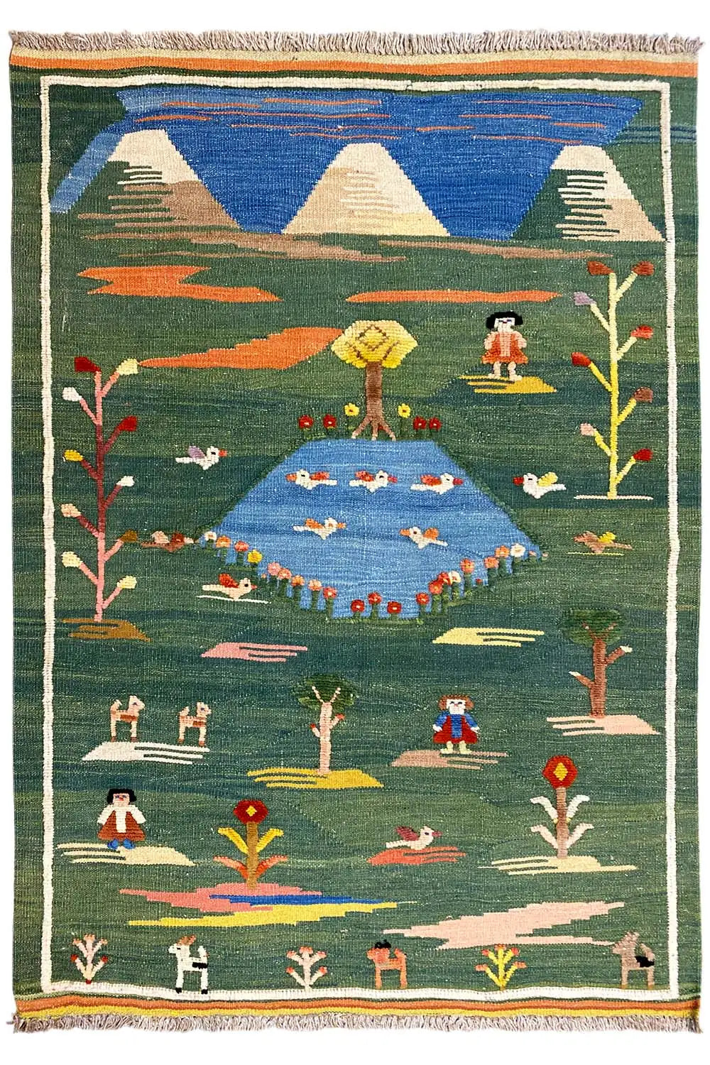  Kilim Qashqai  - 800598 (147x100 cm) - Premium Kelim from German Carpet Shop - Just €229! Shop now at German Carpet Shop