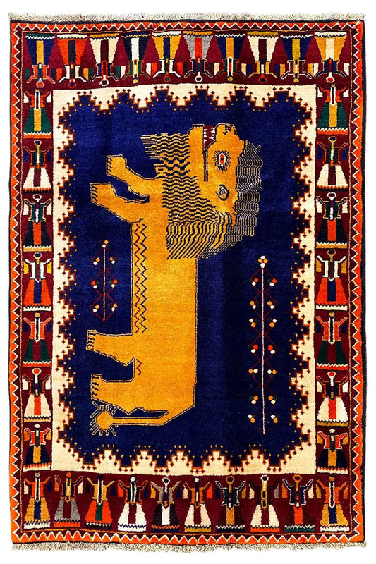 Löwen Gabbeh - 8968583 (188x132 cm) - German Carpet Shop