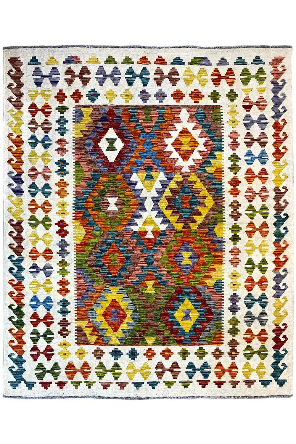 Kelim Afghan - (196x152cm) - German Carpet Shop