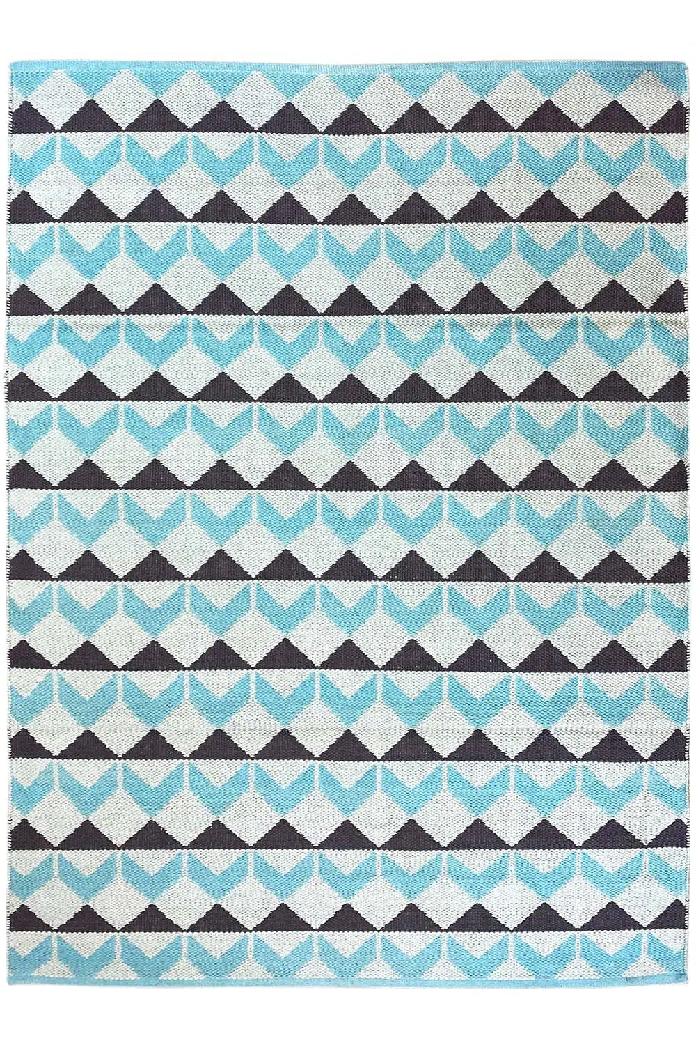 Moderner Kelim - Samak 05 Blue - German Carpet Shop