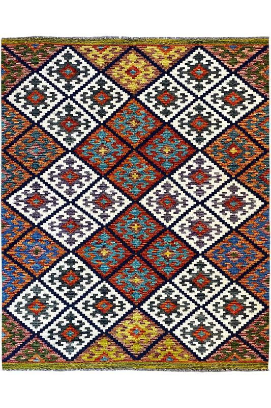 Kelim Afghan - (200x152cm) - German Carpet Shop