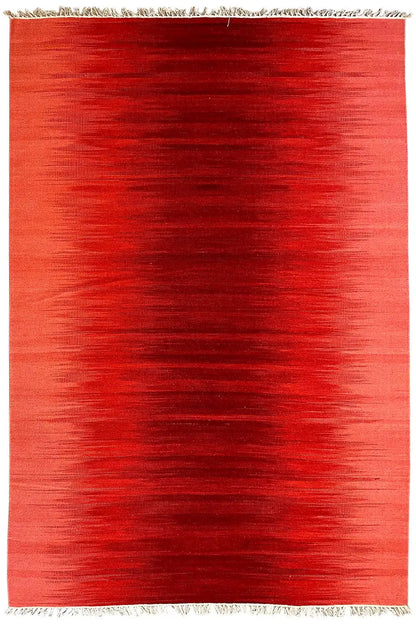 Roter Kelim Dhurrie Teppich 160x230 cm - German Carpet Shop