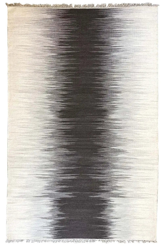 Grau Kelim Teppich - 160x230 cm - German Carpet Shop