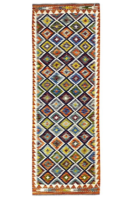 Kelim Afghan Läufer - (198x66 cm) - German Carpet Shop