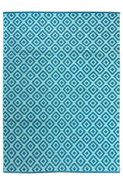 Moderner Kelim - Samak 04 Blue - German Carpet Shop