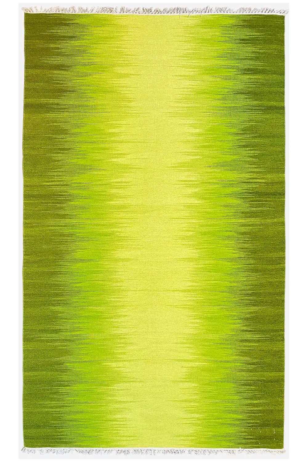 Kelim Teppich Grün 160x230 cm – Handgewebt aus Wolle - German Carpet Shop